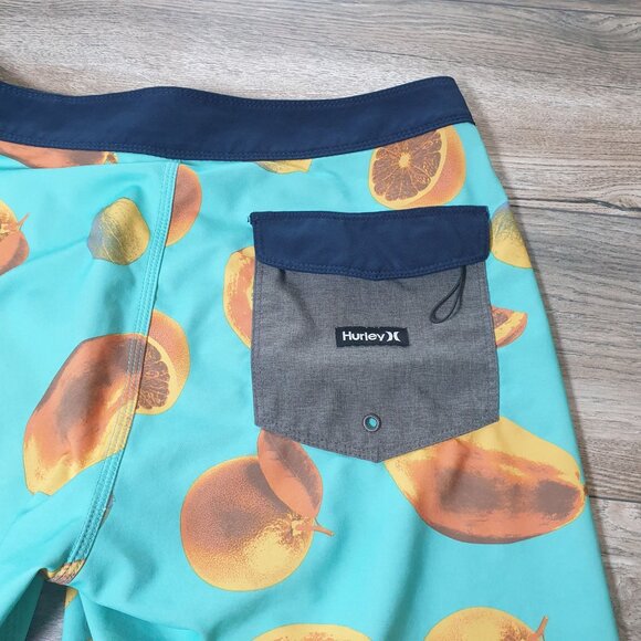 Hurley Men Board Shorts Fruit Print Swim Trunks Size 30 - Picture 6 of 7